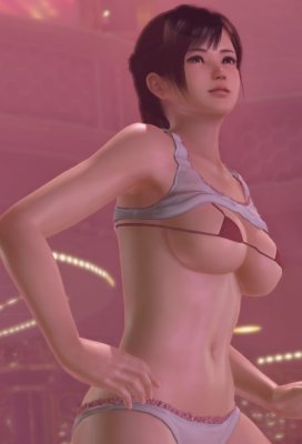 doax3 トップ コラボ水着 着崩れ