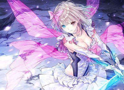 BLUE REFLECTION 等身大タペストリー 司城来夢 岸田メル ブルー